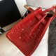 Hermes Red Birkin 30cm Crocodile Niloticus Shiny Bag