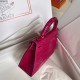 Hermes Rose Red Alligator Crocodile Kelly Mini II Handmade Bag