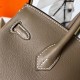 Hermes Taupe Birkin 25cm Swift Handmade Bag