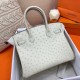 Hermes Beton Birkin 30cm Ostrich Handmade Bag