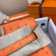 Hermes Orange Birkin 25cm Ostrich Handmade Bag