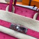 Hermes Rose Red Birkin 25cm Ostrich Handmade Bag