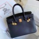 Hermes Black Touch Birkin 30cm Bag Shiny Niloticus Crocodile Skin