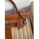 Hermes Brown Picnic Kelly 28cm Wicker Bag