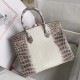 Hermes Diamond Birkin 30cm In Himalaya Niloticus Crocodile Skin