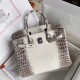 Hermes Diamond Birkin 30cm In Himalaya Niloticus Crocodile Skin