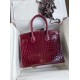 Hermes Bordeaux Birkin 30cm Crocodile Niloticus Shiny Bag