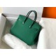 Hermes Touch Birkin 25cm Limited Edition Green Bag