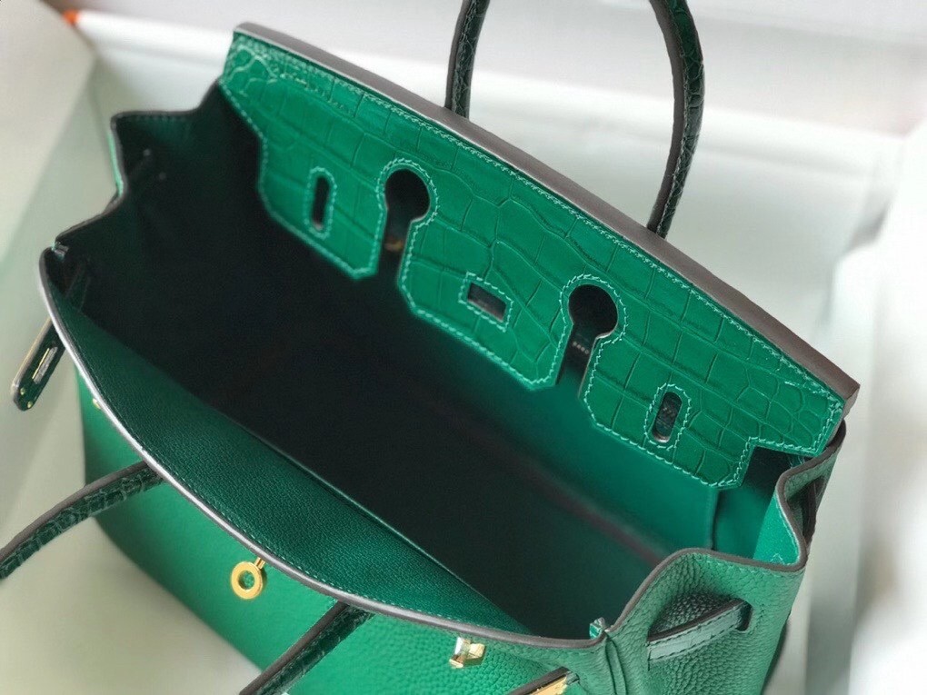 Hermes Touch Birkin 25cm Limited Edition Green Bag