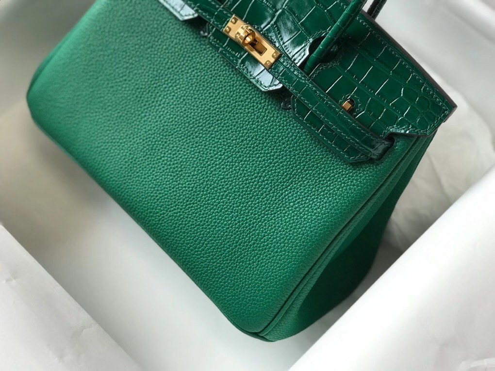 Hermes Touch Birkin 25cm Limited Edition Green Bag