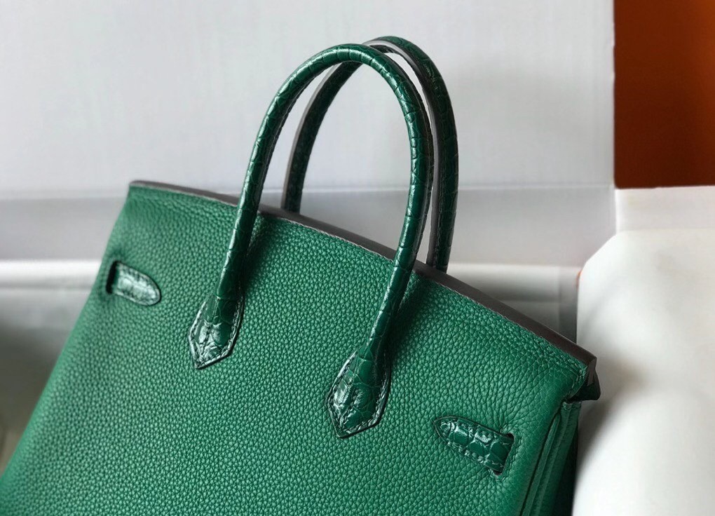 Hermes Touch Birkin 25cm Limited Edition Green Bag