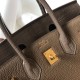 Hermes Touch Birkin 25cm Limited Edition Taupe Bag