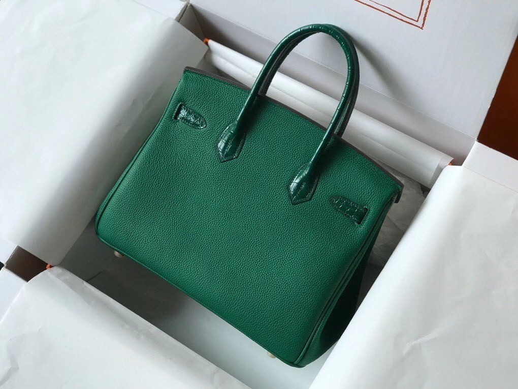 Hermes Touch Birkin 30cm Limited Edition Green Bag