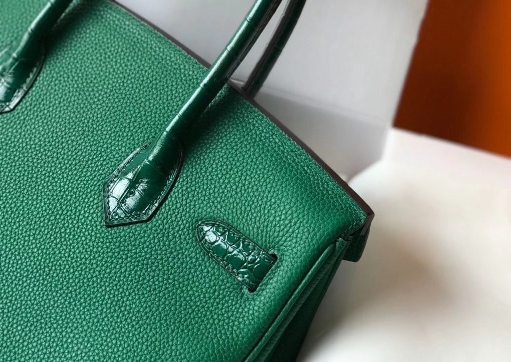 Hermes Touch Birkin 30cm Limited Edition Green Bag