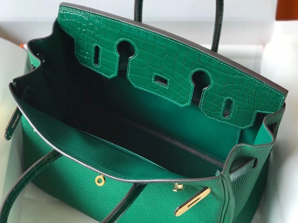 Hermes Touch Birkin 30cm Limited Edition Green Bag