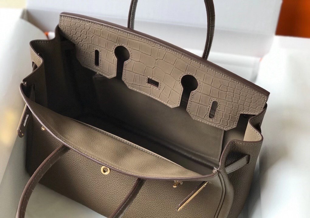 Hermes Touch Birkin 30cm Limited Edition Taupe Bag