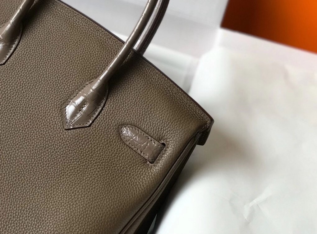 Hermes Touch Birkin 30cm Limited Edition Taupe Bag