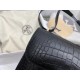 Hermes Mini Constance 18cm Bag In Black Alligator Crocodile Skin