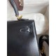 Hermes Kelly Sellier 25 Handmade Bag In Black Box Calfskin