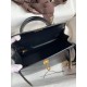 Hermes Kelly Sellier 25 Handmade Bag In Black Box Calfskin