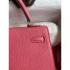 Hermes Kelly Sellier 25 Handmade Bag In Rose Lipstick Mysore Goatskin