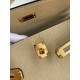 Hermes Kelly Retourne 25 Handmade Bag In Trench Clemence Leather