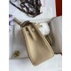 Hermes Kelly Retourne 25 Handmade Bag In Trench Clemence Leather