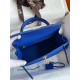 Hermes Epsom Kelly 25cm Sellier Handmade Blue France Bag