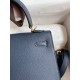 Hermes Epsom Kelly 25cm Sellier Handmade Blue Indigo Bag