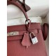 Hermes Epsom Kelly 25cm Sellier Handmade Bordeaux Baga