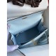 Hermes Epsom Kelly 25cm Sellier Handmade Celeste Bag