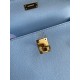 Hermes Epsom Kelly 25cm Sellier Handmade Celeste Bag