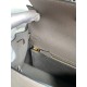 Hermes Epsom Kelly 25cm Sellier Handmade Etain Bag