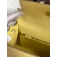 Hermes Epsom Kelly 25cm Sellier Handmade Jaune Poussin Bag