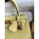 Hermes Epsom Kelly 25cm Sellier Handmade Jaune Poussin Bag