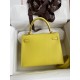 Hermes Epsom Kelly 25cm Sellier Handmade Lime Bag