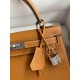 Hermes Kelly Sellier 25 Handmade Bag In Toffee Epsom Calfskin