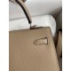 Hermes Kelly Sellier 25 Handmade Bag In Trench Epsom Calfskin