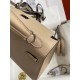 Hermes Kelly Sellier 25 Handmade Bag In Trench Epsom Calfskin