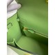 Hermes Kelly Sellier 25 Handmade Bag In Vert Criquet Epsom Calfskin