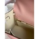 Hermes Kelly Sellier 25 Bicolor Bag in Rose Sakura and Craie Epsom Calfskin