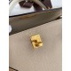 Hermes Kelly Sellier 25 Bicolor Bag in Trench and Craie Epsom Calfskin