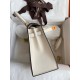 Hermes Kelly Sellier 25 Bicolor Bag in Trench and Craie Epsom Calfskin