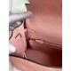 Hermes Kelly Retourne 25 Handmade Bag In Rose Sakura Clemence Leather