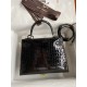 Hermes Kelly Sellier 25 Diamond Bag In Black Crocodile Niloticus Shiny Skin