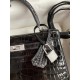 Hermes Kelly Sellier 25 Diamond Bag In Black Crocodile Niloticus Shiny Skin