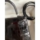 Hermes Kelly Sellier 25 Diamond Bag In Black Crocodile Niloticus Shiny Skin