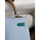 Hermes Kelly Sellier 25 Tricolor Bag in Blue/Green/SesameEpsom Calfskin