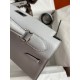 Hermes Kelly Sellier 28 Handmade Bag In Gris Mouette Epsom Calfskin