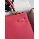 Hermes Kelly Sellier 28 Handmade Bag In Rose Lipstick Epsom Calfskin